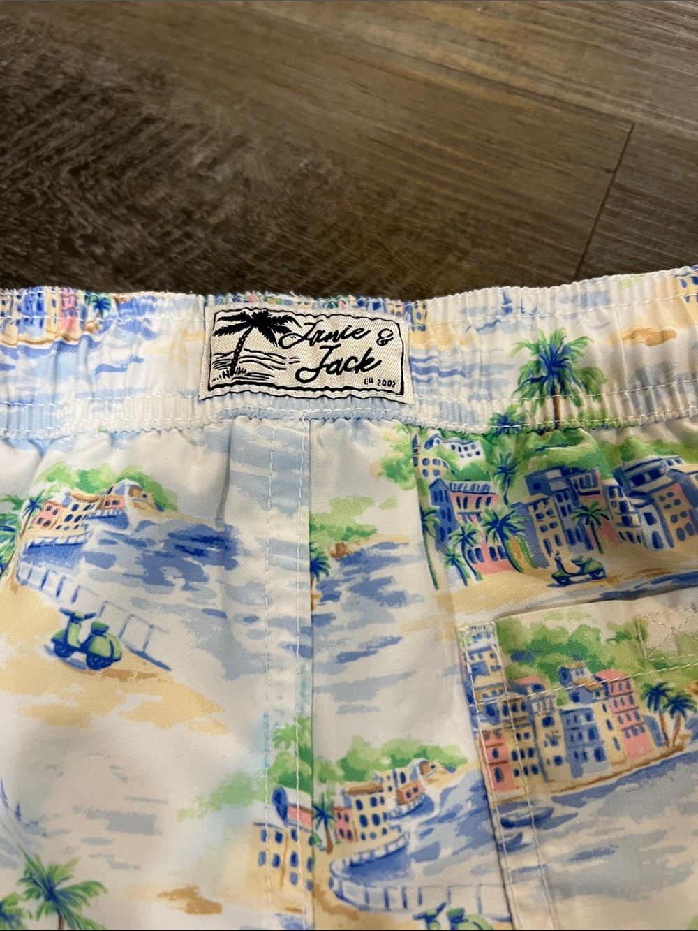 Janie and Jack X Gray Malin swim trunks size 4 - Picture 3 of 6